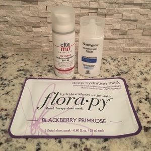 EltaMD UV Clear & Neutrogena Sunscreen +Sheet Mask